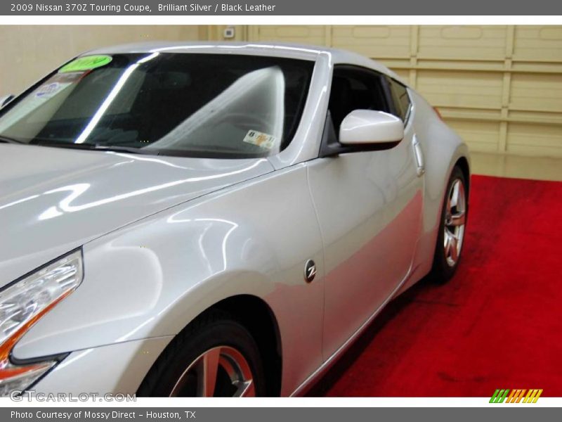 Brilliant Silver / Black Leather 2009 Nissan 370Z Touring Coupe