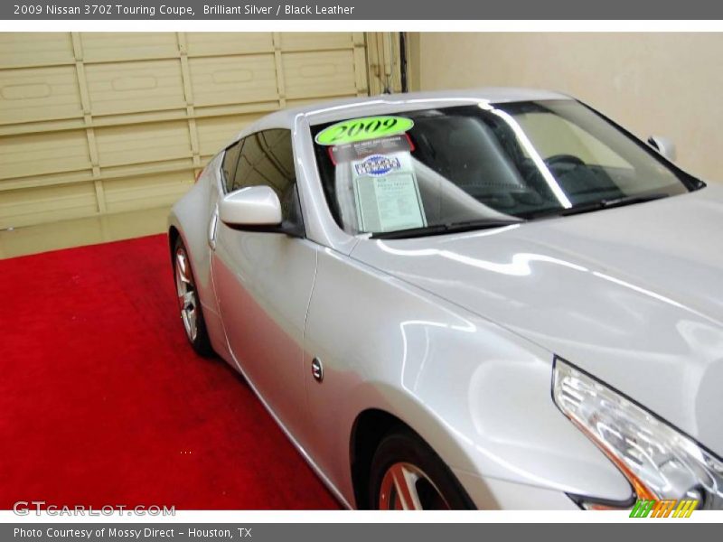Brilliant Silver / Black Leather 2009 Nissan 370Z Touring Coupe