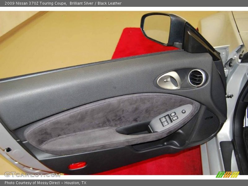 Brilliant Silver / Black Leather 2009 Nissan 370Z Touring Coupe