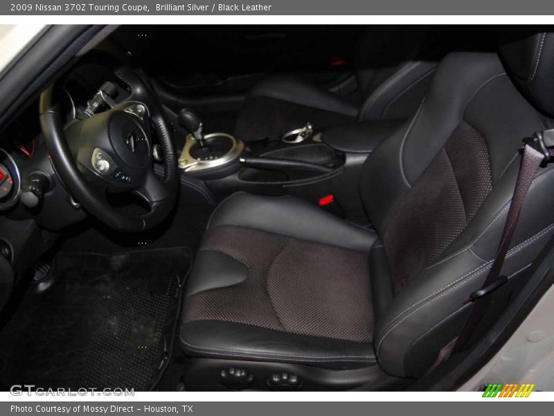 Brilliant Silver / Black Leather 2009 Nissan 370Z Touring Coupe
