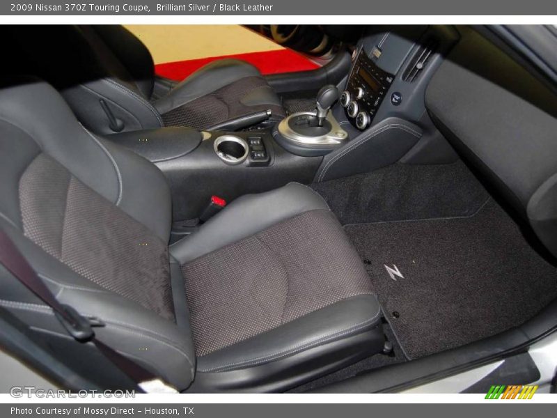 Brilliant Silver / Black Leather 2009 Nissan 370Z Touring Coupe