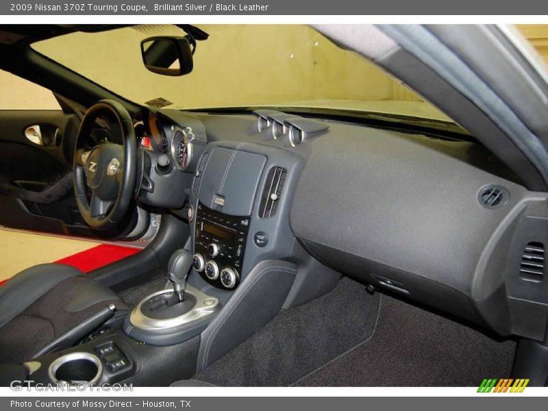 Brilliant Silver / Black Leather 2009 Nissan 370Z Touring Coupe