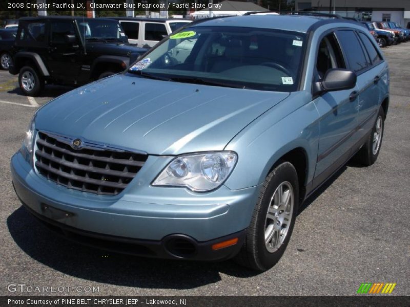Clearwater Blue Pearlcoat / Pastel Slate Gray 2008 Chrysler Pacifica LX