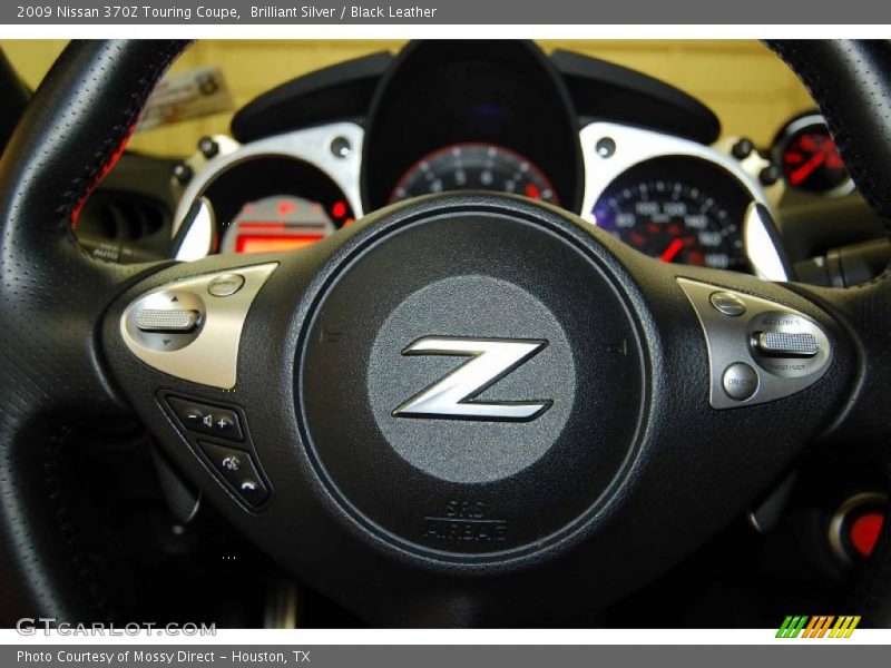 Brilliant Silver / Black Leather 2009 Nissan 370Z Touring Coupe