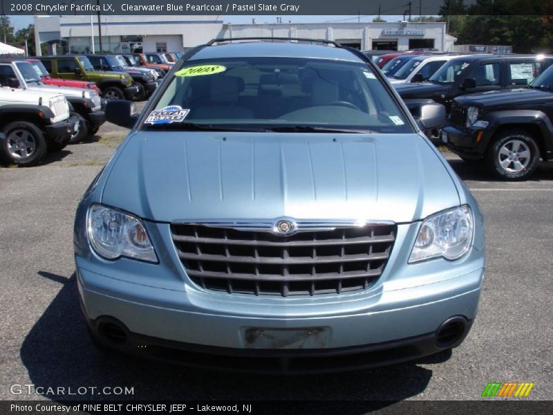 Clearwater Blue Pearlcoat / Pastel Slate Gray 2008 Chrysler Pacifica LX