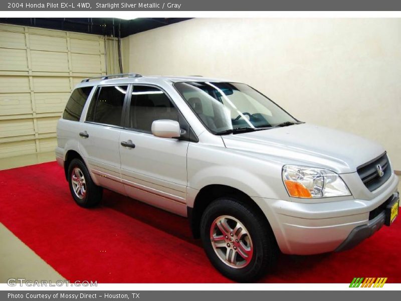 Starlight Silver Metallic / Gray 2004 Honda Pilot EX-L 4WD