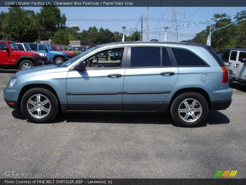 Clearwater Blue Pearlcoat / Pastel Slate Gray 2008 Chrysler Pacifica LX
