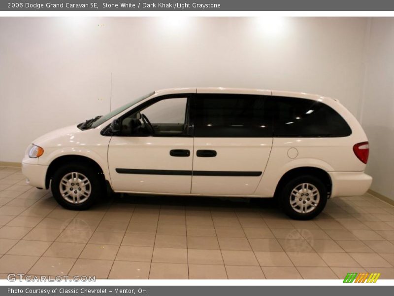 Stone White / Dark Khaki/Light Graystone 2006 Dodge Grand Caravan SE