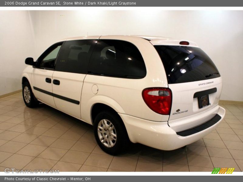 Stone White / Dark Khaki/Light Graystone 2006 Dodge Grand Caravan SE