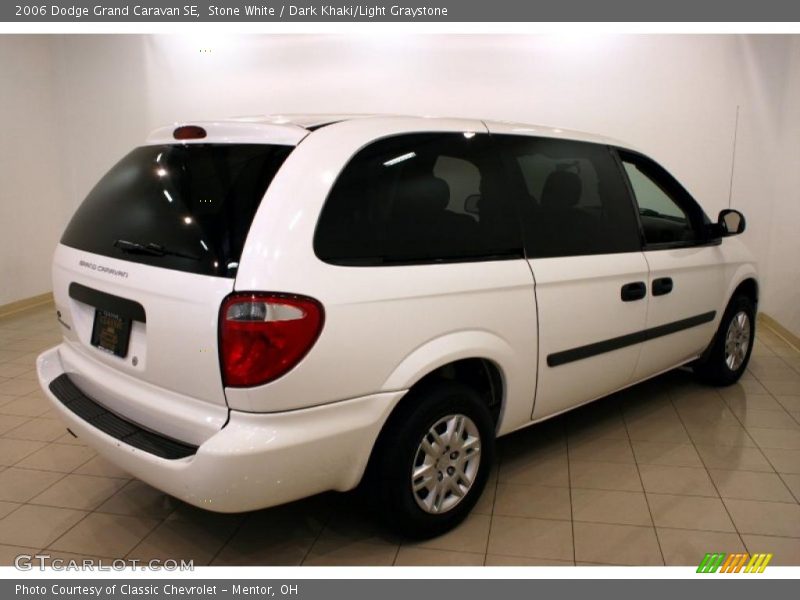 Stone White / Dark Khaki/Light Graystone 2006 Dodge Grand Caravan SE