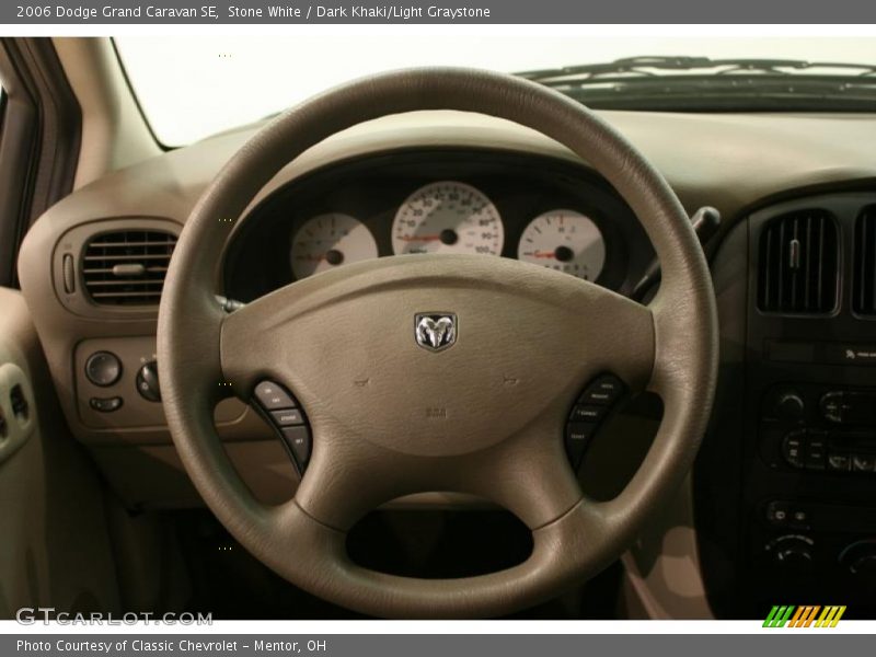Stone White / Dark Khaki/Light Graystone 2006 Dodge Grand Caravan SE