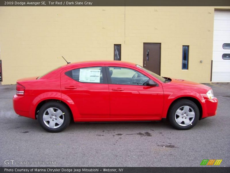 Tor Red / Dark Slate Gray 2009 Dodge Avenger SE