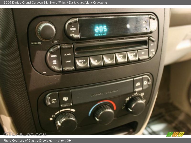 Stone White / Dark Khaki/Light Graystone 2006 Dodge Grand Caravan SE