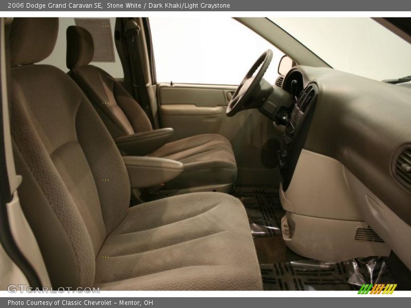 Stone White / Dark Khaki/Light Graystone 2006 Dodge Grand Caravan SE