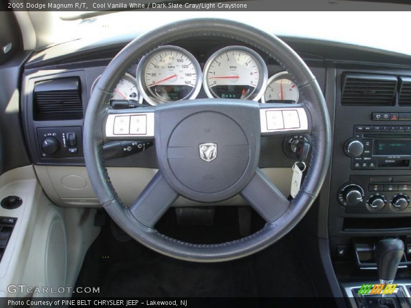 Cool Vanilla White / Dark Slate Gray/Light Graystone 2005 Dodge Magnum R/T