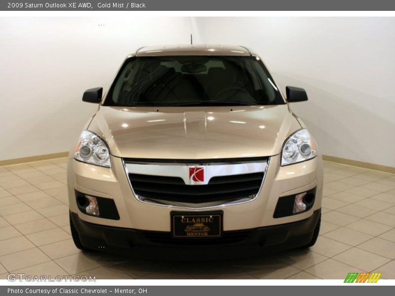 Gold Mist / Black 2009 Saturn Outlook XE AWD