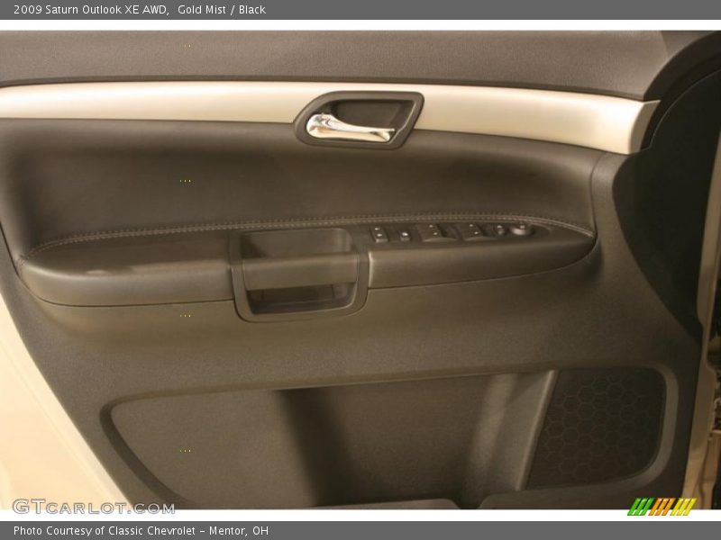 Gold Mist / Black 2009 Saturn Outlook XE AWD