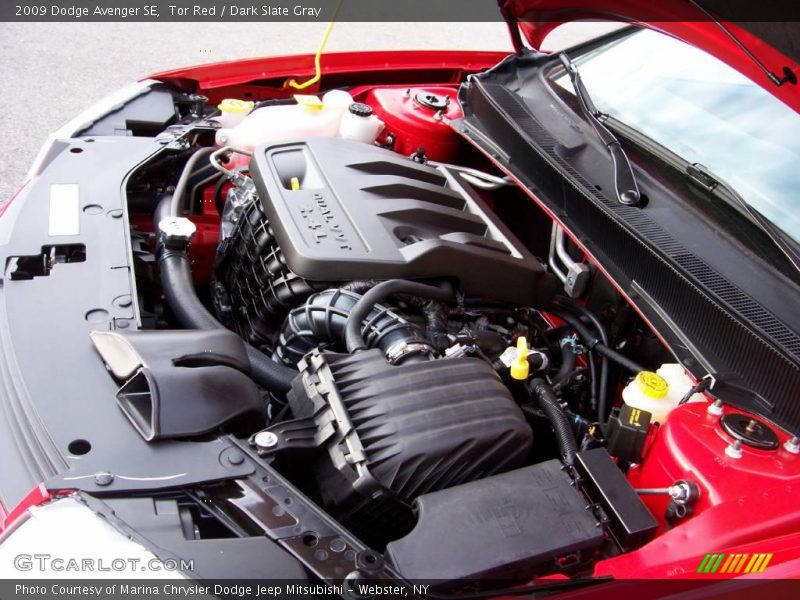 Tor Red / Dark Slate Gray 2009 Dodge Avenger SE