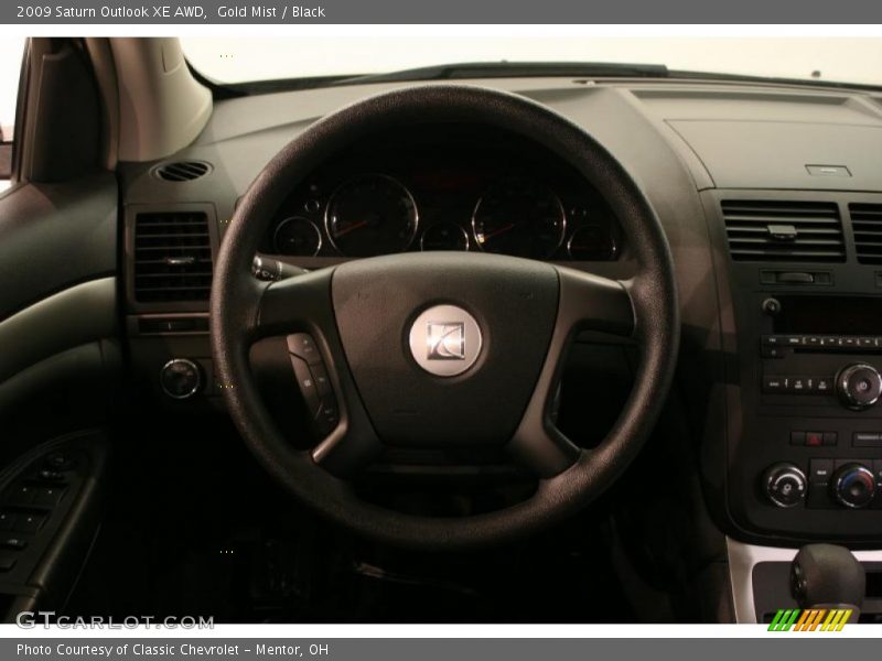 Gold Mist / Black 2009 Saturn Outlook XE AWD