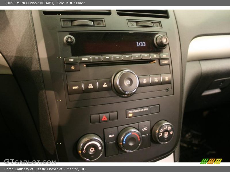 Gold Mist / Black 2009 Saturn Outlook XE AWD