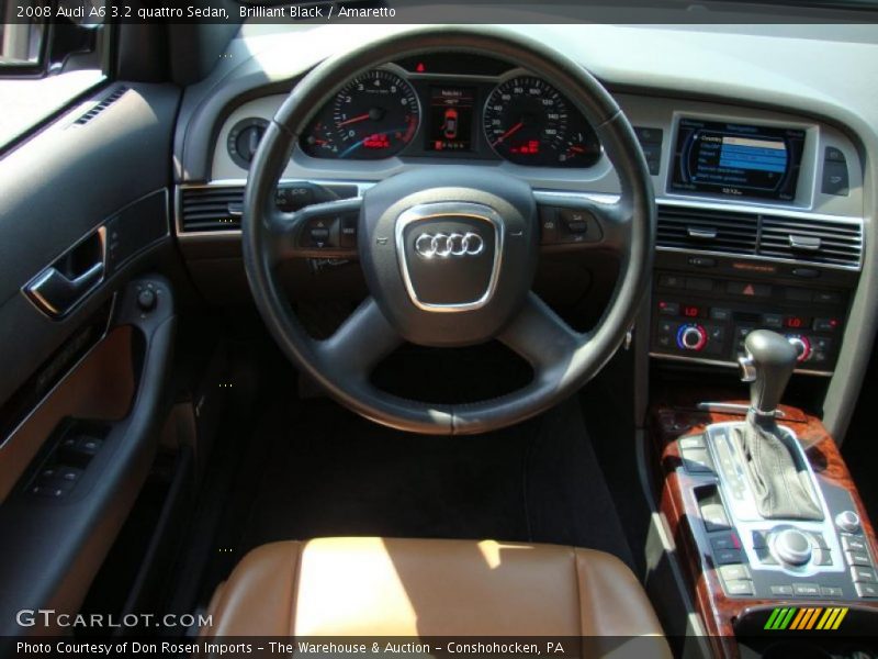 Brilliant Black / Amaretto 2008 Audi A6 3.2 quattro Sedan