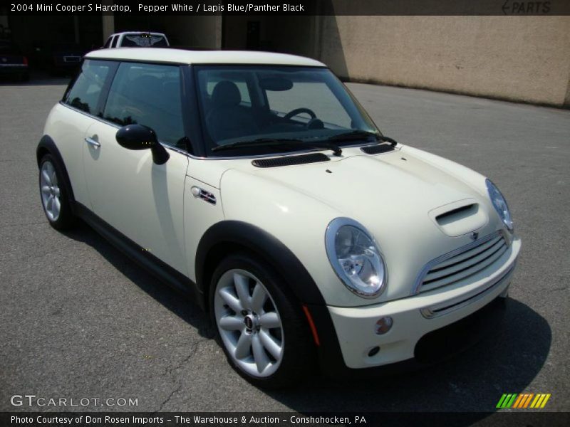 Pepper White / Lapis Blue/Panther Black 2004 Mini Cooper S Hardtop