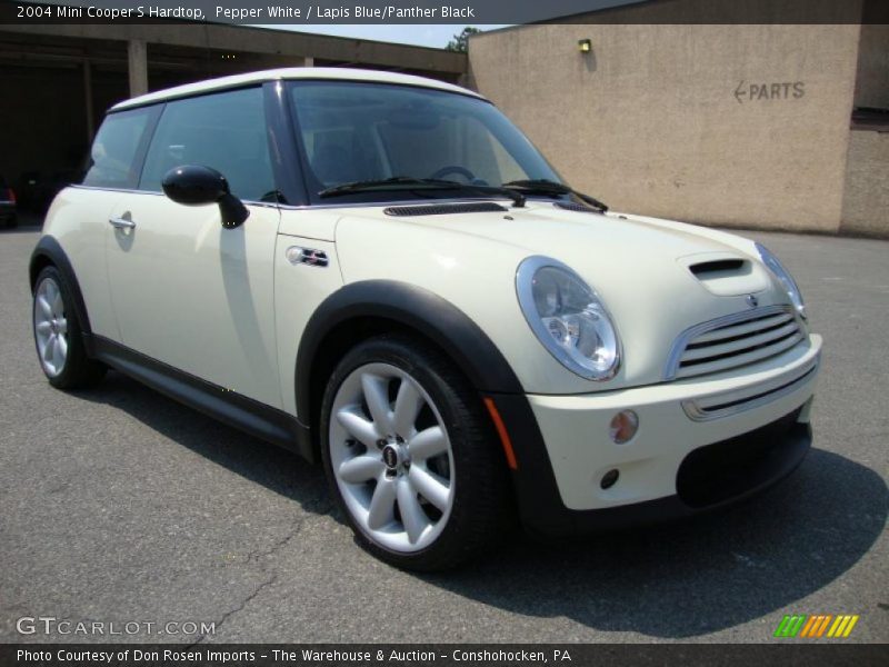Pepper White / Lapis Blue/Panther Black 2004 Mini Cooper S Hardtop