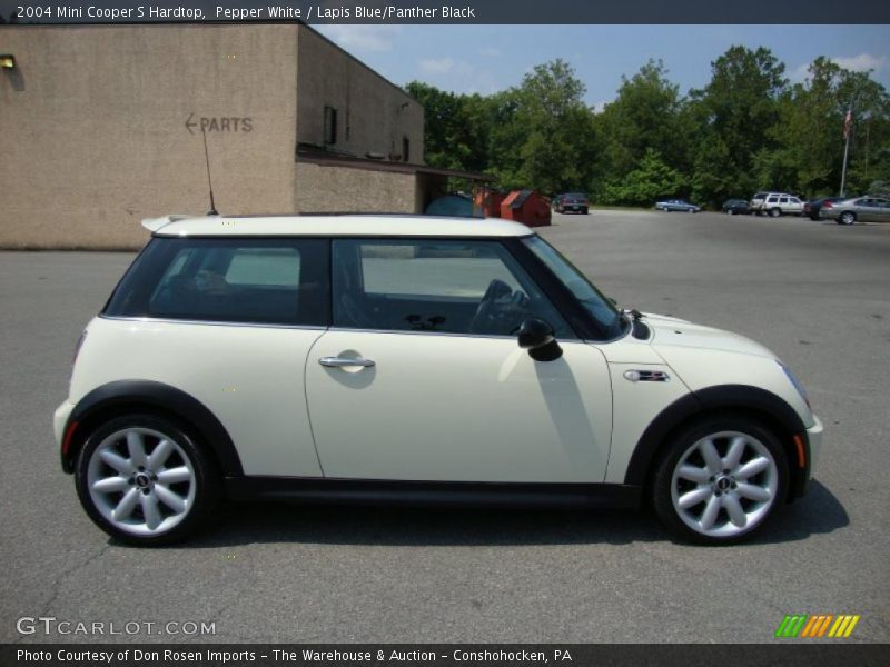 Pepper White / Lapis Blue/Panther Black 2004 Mini Cooper S Hardtop
