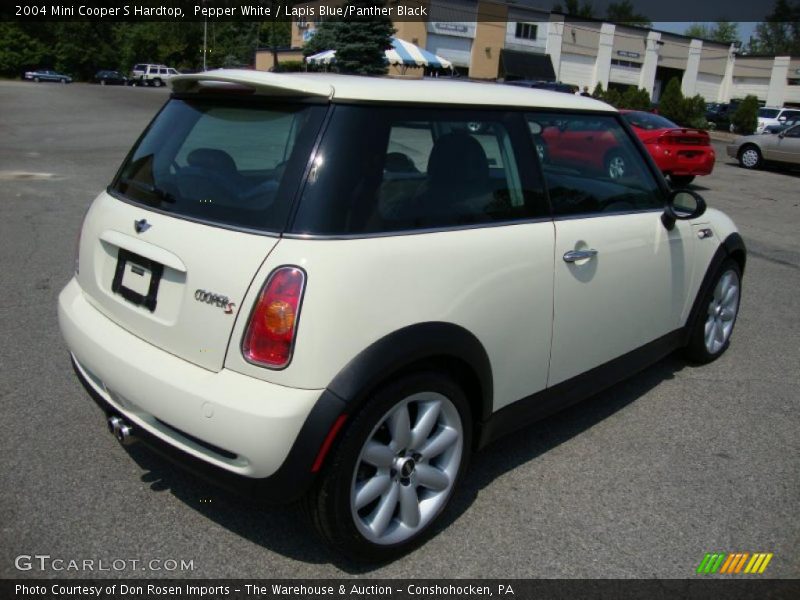 Pepper White / Lapis Blue/Panther Black 2004 Mini Cooper S Hardtop