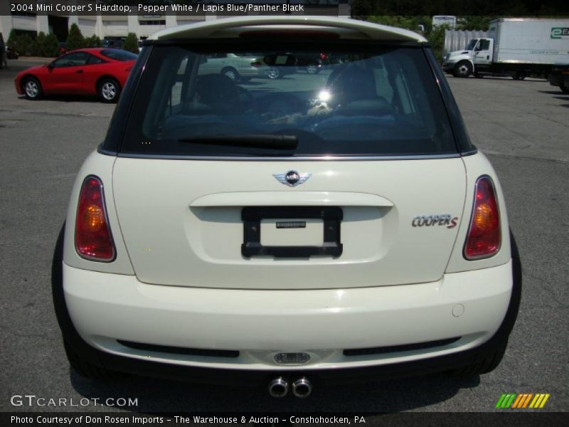 Pepper White / Lapis Blue/Panther Black 2004 Mini Cooper S Hardtop