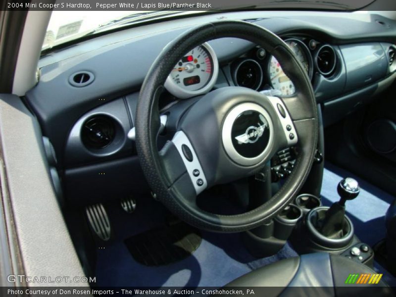 Pepper White / Lapis Blue/Panther Black 2004 Mini Cooper S Hardtop