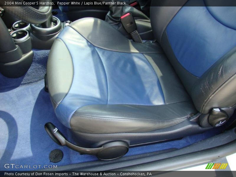 Pepper White / Lapis Blue/Panther Black 2004 Mini Cooper S Hardtop