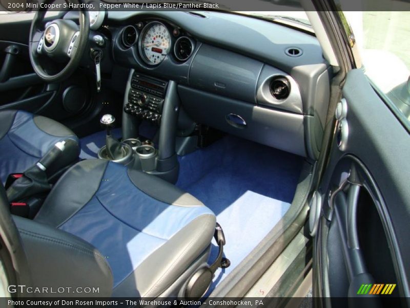 Pepper White / Lapis Blue/Panther Black 2004 Mini Cooper S Hardtop