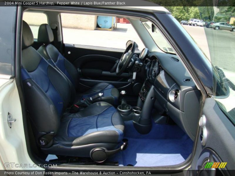 Pepper White / Lapis Blue/Panther Black 2004 Mini Cooper S Hardtop