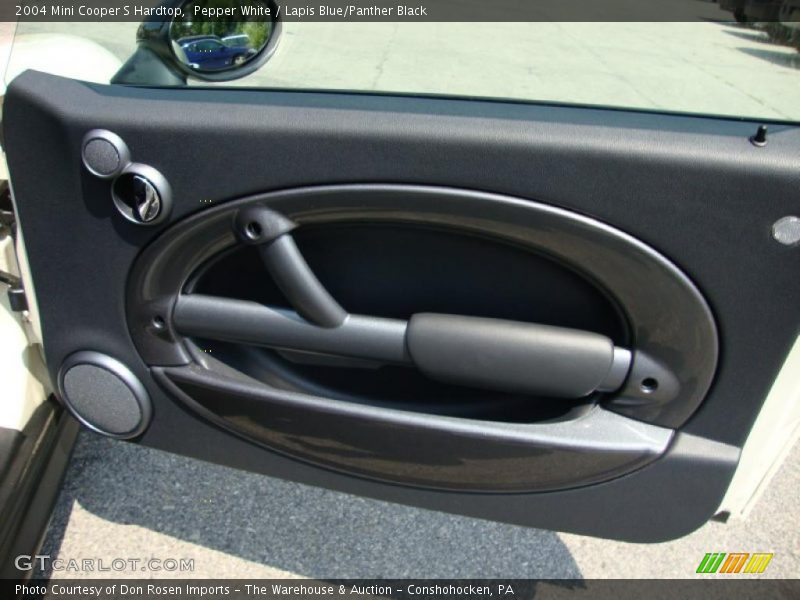 Pepper White / Lapis Blue/Panther Black 2004 Mini Cooper S Hardtop