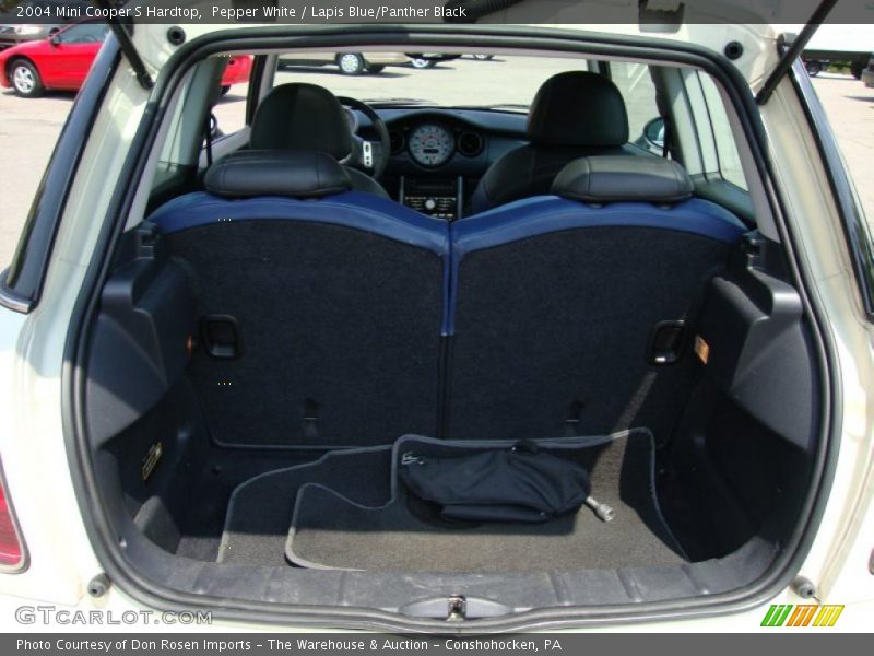 Pepper White / Lapis Blue/Panther Black 2004 Mini Cooper S Hardtop