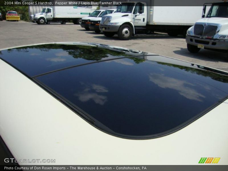 Pepper White / Lapis Blue/Panther Black 2004 Mini Cooper S Hardtop