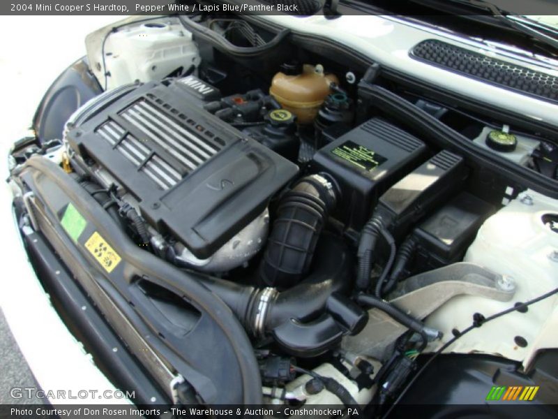 Pepper White / Lapis Blue/Panther Black 2004 Mini Cooper S Hardtop