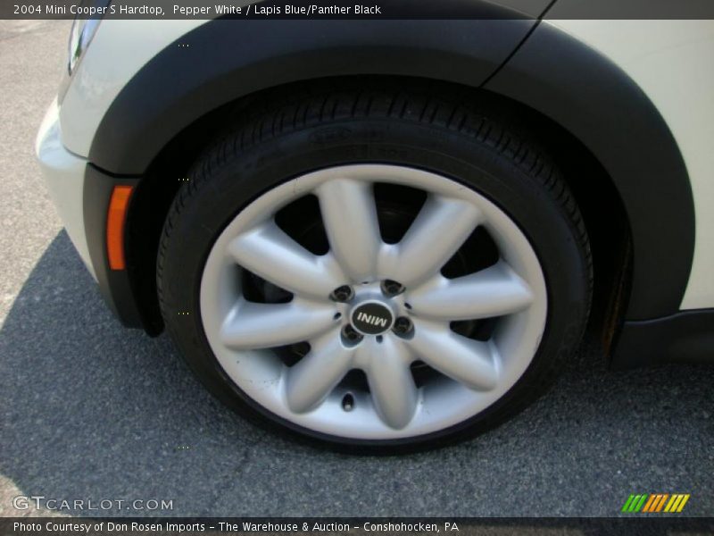 Pepper White / Lapis Blue/Panther Black 2004 Mini Cooper S Hardtop