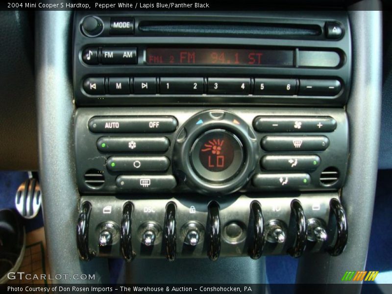 Pepper White / Lapis Blue/Panther Black 2004 Mini Cooper S Hardtop