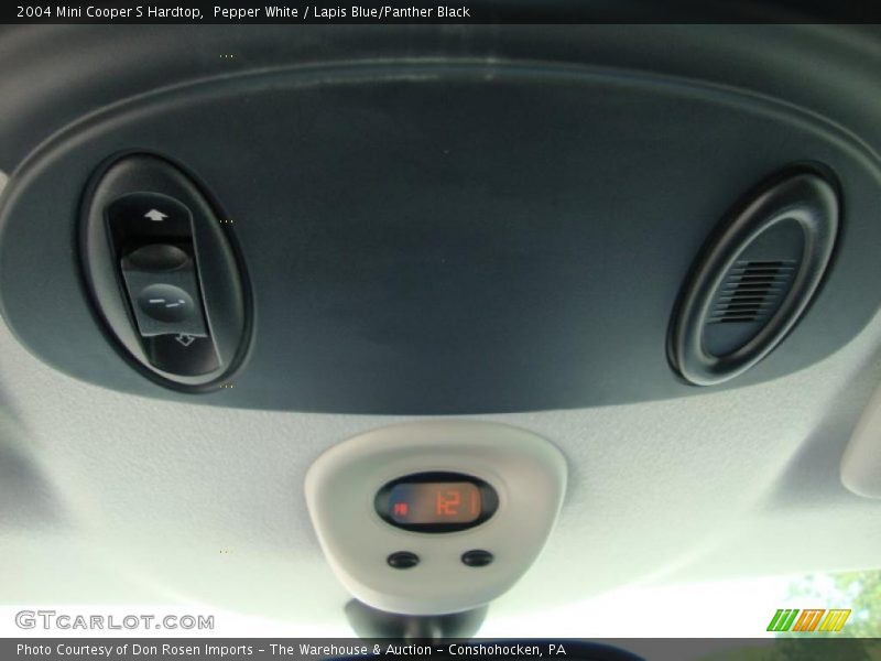 Pepper White / Lapis Blue/Panther Black 2004 Mini Cooper S Hardtop