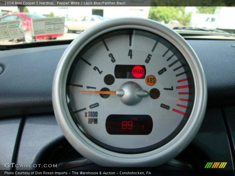 Pepper White / Lapis Blue/Panther Black 2004 Mini Cooper S Hardtop