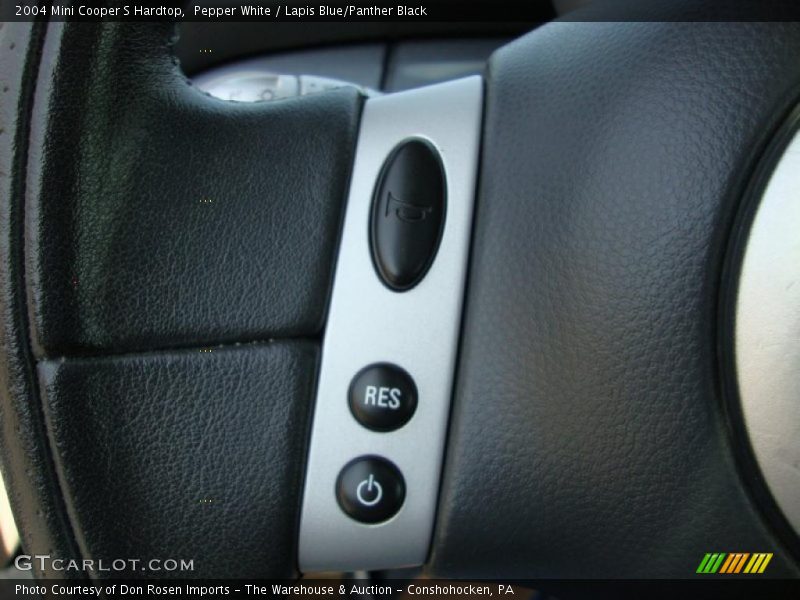 Pepper White / Lapis Blue/Panther Black 2004 Mini Cooper S Hardtop