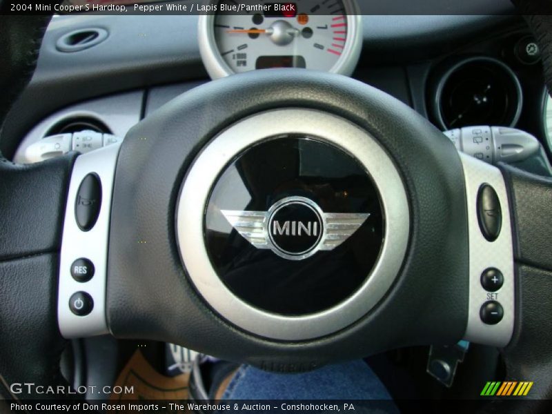 Pepper White / Lapis Blue/Panther Black 2004 Mini Cooper S Hardtop