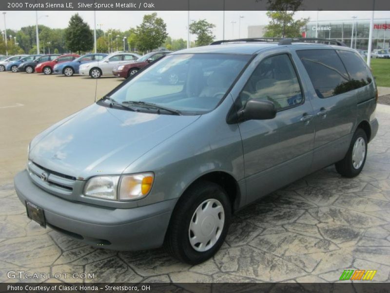 Silver Spruce Metallic / Oak 2000 Toyota Sienna LE