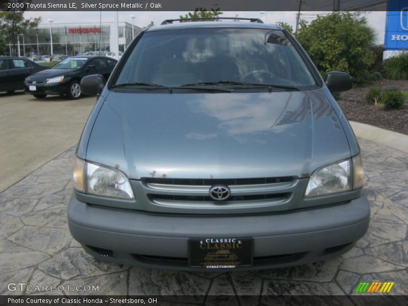 Silver Spruce Metallic / Oak 2000 Toyota Sienna LE