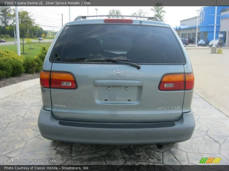 Silver Spruce Metallic / Oak 2000 Toyota Sienna LE