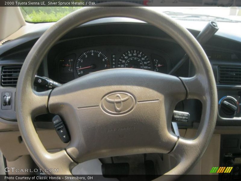 Silver Spruce Metallic / Oak 2000 Toyota Sienna LE