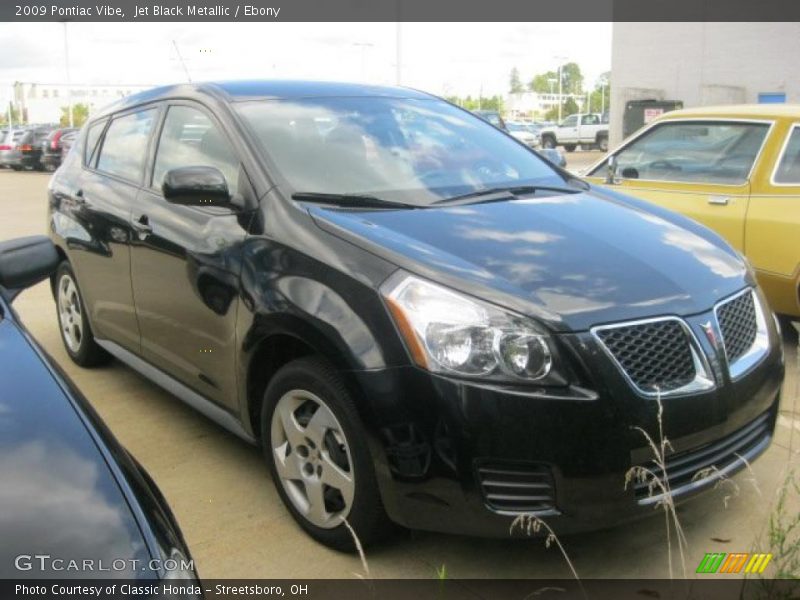 Jet Black Metallic / Ebony 2009 Pontiac Vibe