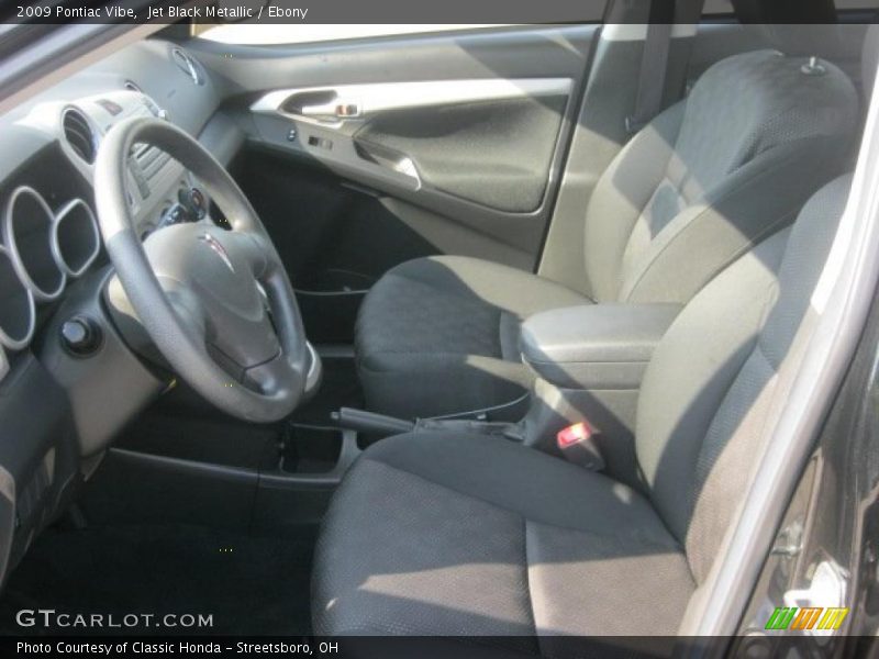 Jet Black Metallic / Ebony 2009 Pontiac Vibe